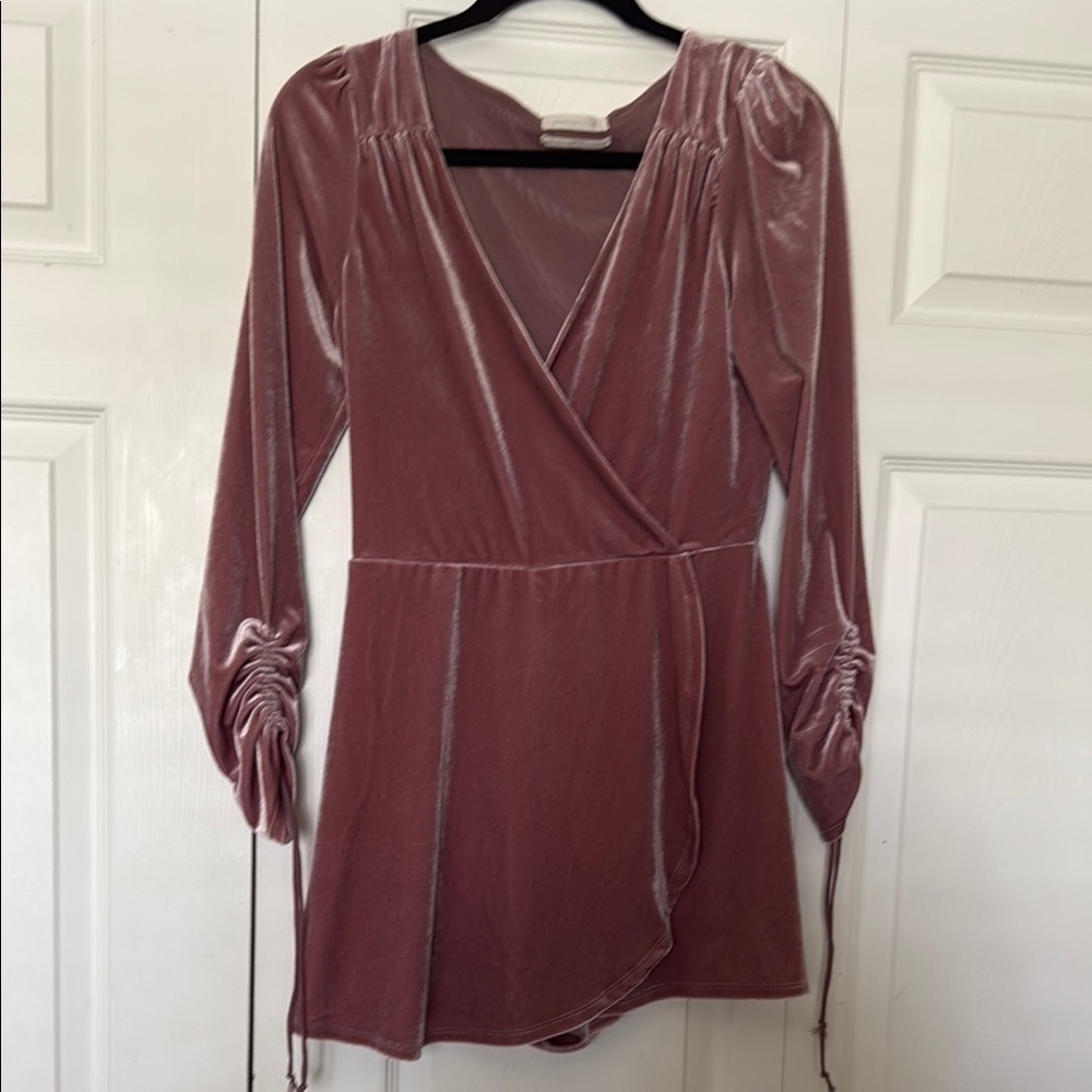 Urban Outfitters Dusty Pink  Wrap Skort Dress